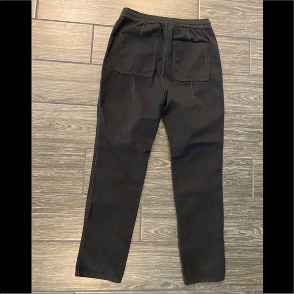 James Perse Contrast Stitch Drawstring Pants in Black Size 0 - Picture 6 of 8